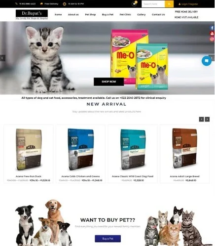 Pet Food Website