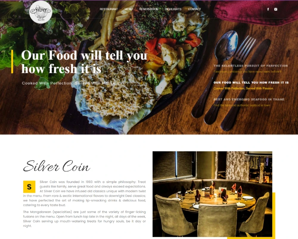 Restaurants Website